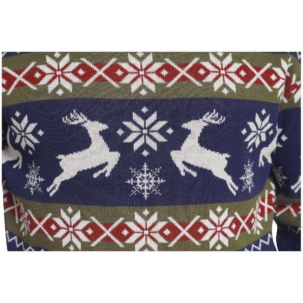 Jan Vanderstorm Pullover TORE dunkelblau gemustert Fabrikladen