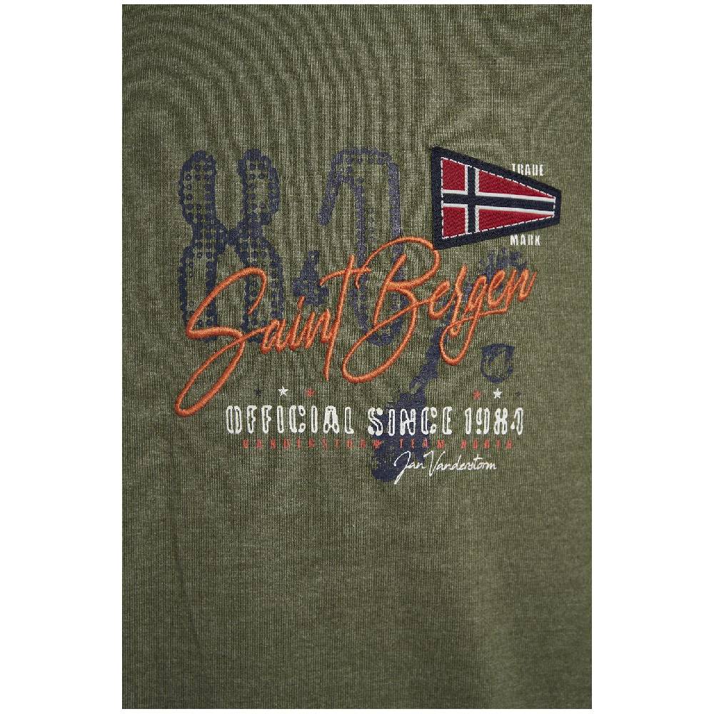Jan Vanderstorm Sweatshirt THORBEN khaki melange Black Friday Preise