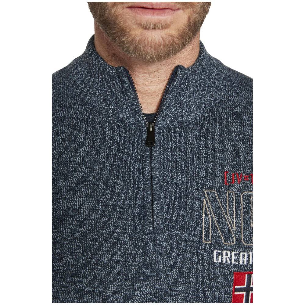 Jan Vanderstorm Pullover CAJETAN dunkelblau melange Rabatte dieses Monats