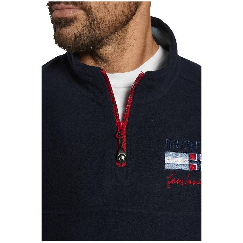 Jan Vanderstorm Fleece-Sweatshirt SIETSE dunkelblau Online