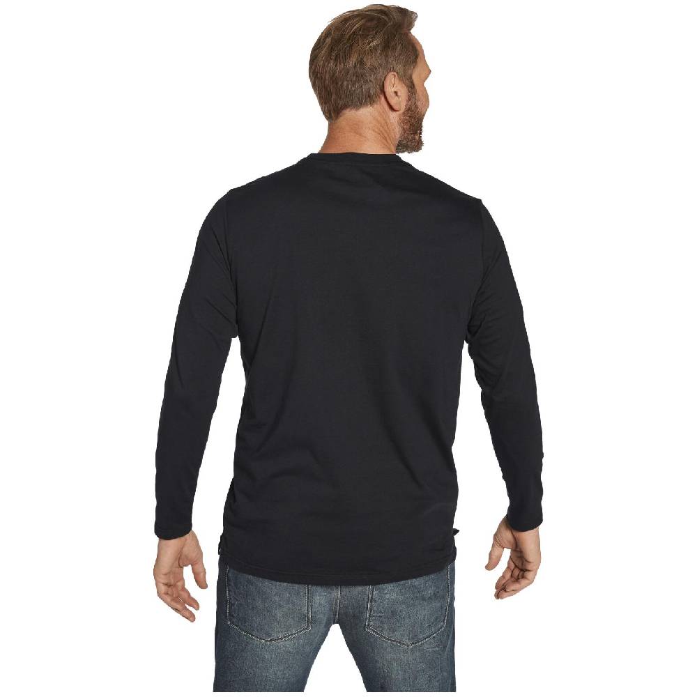 Jan Vanderstorm Langarmshirt REEVERT schwarz bedruckt Outlet