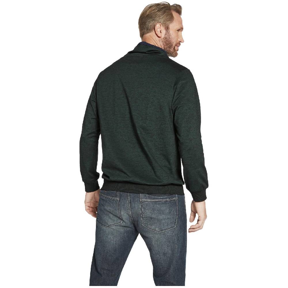 Jan Vanderstorm Sweatshirt SVERRE dunkelgrün melange Auslauf