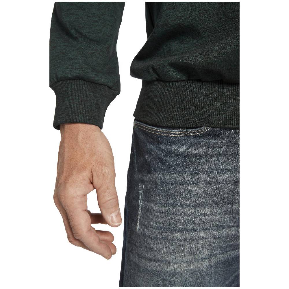 Jan Vanderstorm Sweatshirt SVERRE dunkelgrün melange Auslauf