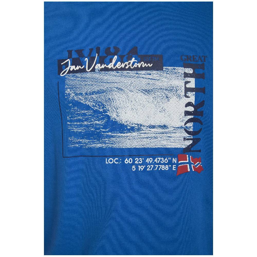 Jan Vanderstorm T-Shirt PITTER royal blau Schlussverkauf