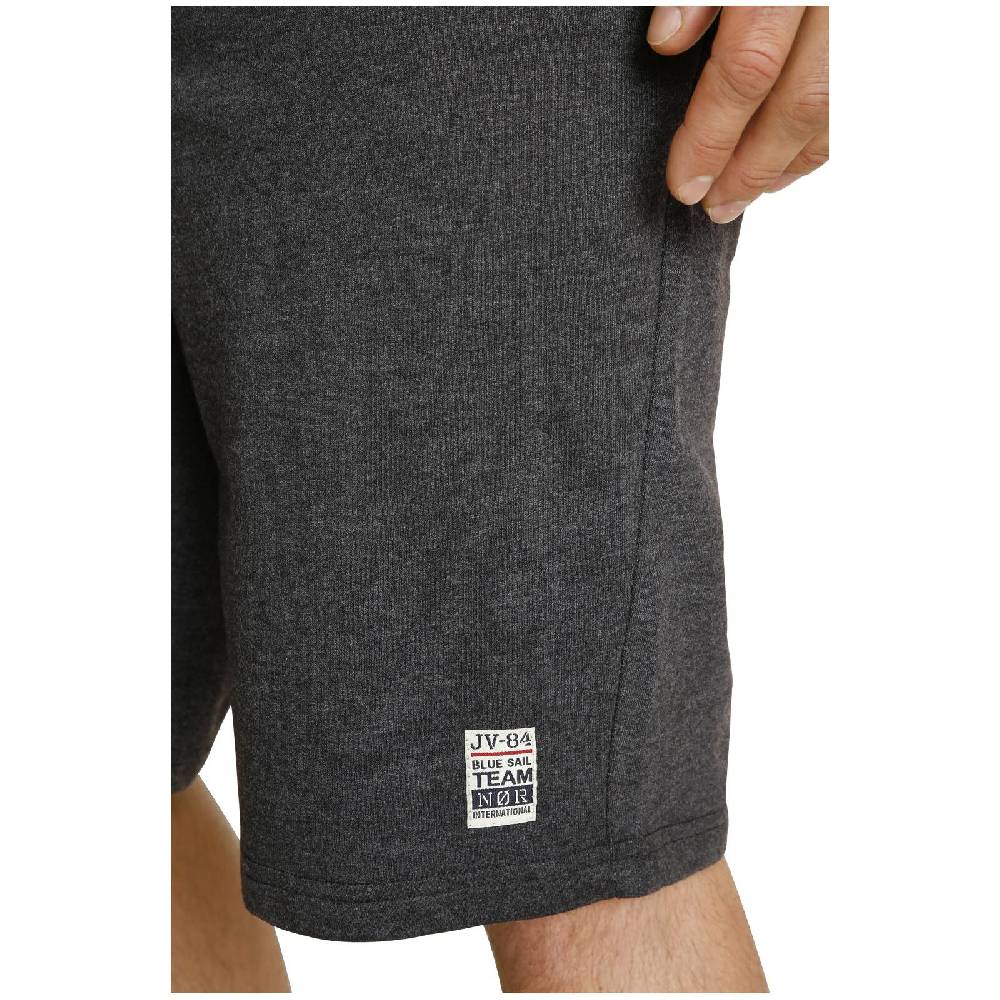 Jan Vanderstorm Sweatbermuda WALI dunkelgrau melange Online Outlet