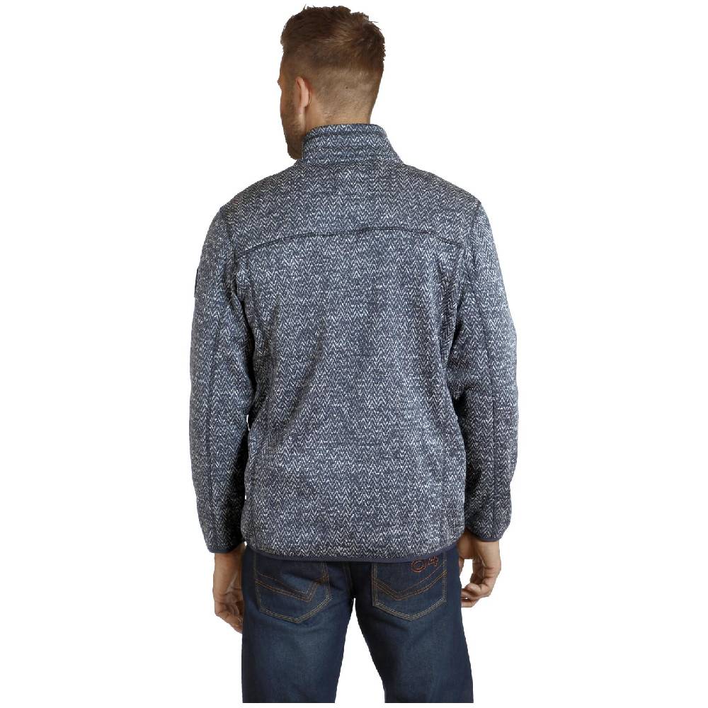 Jan Vanderstorm Strickfleecejacke KOLMUND dunkelblau Kauf eins, bekomm eins gratis