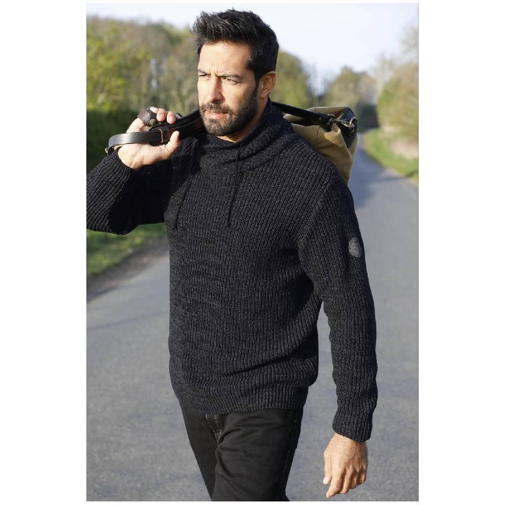 Jan Vanderstorm Pullover DUMENI schwarz melange Tägliche Deals