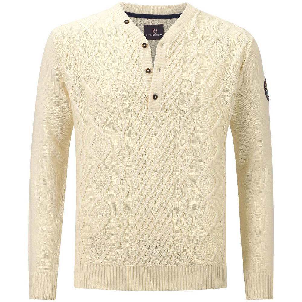 Jan Vanderstorm Pullover OELFKE wollweiß Letzter Tag