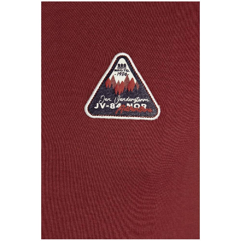 Jan Vanderstorm Langarmshirt NICIAS dunkelrot Bis zu 50% Rabatt