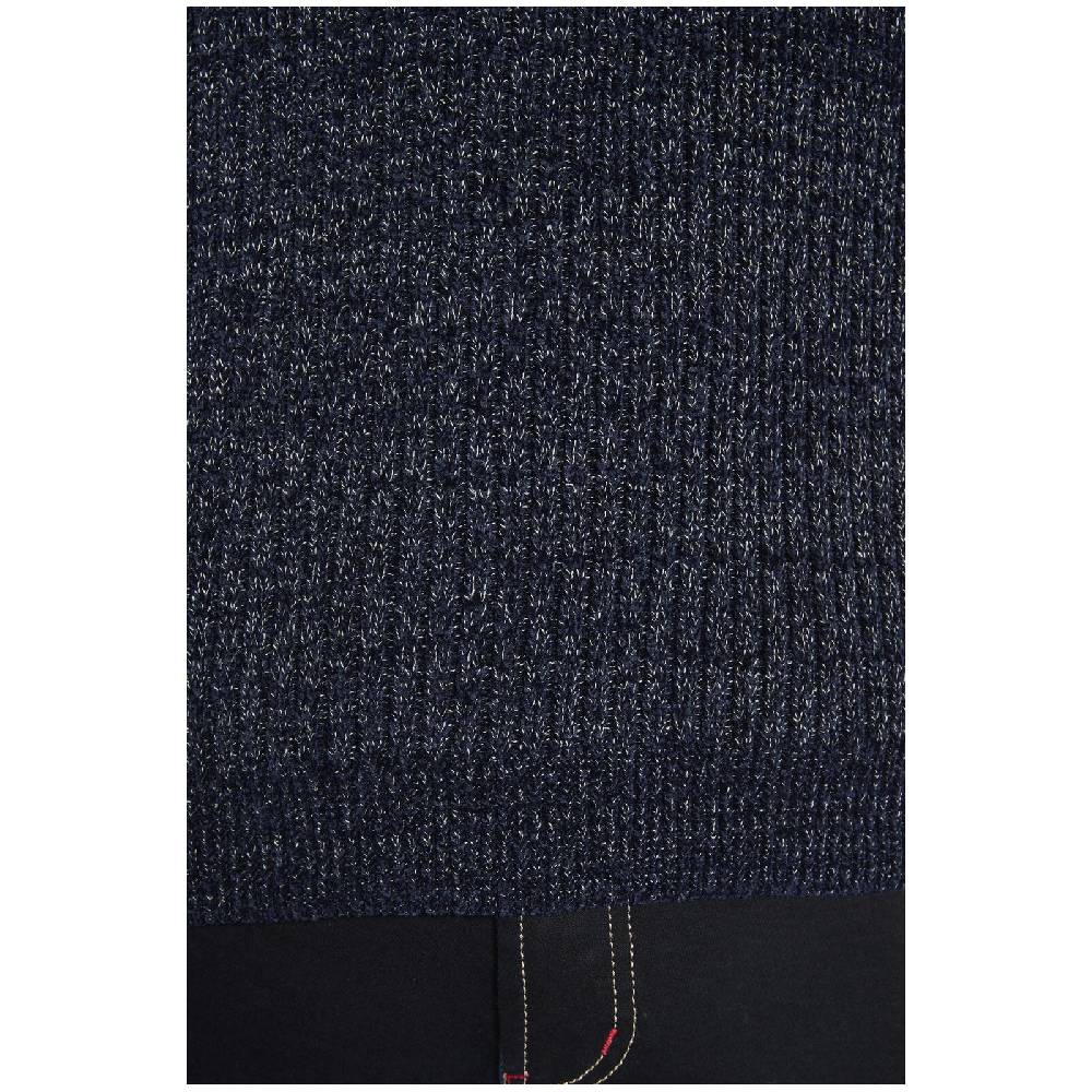 Jan Vanderstorm Pullover mit Mütze RONAI dunkelblau melange Sonderangebot der Fabrik
