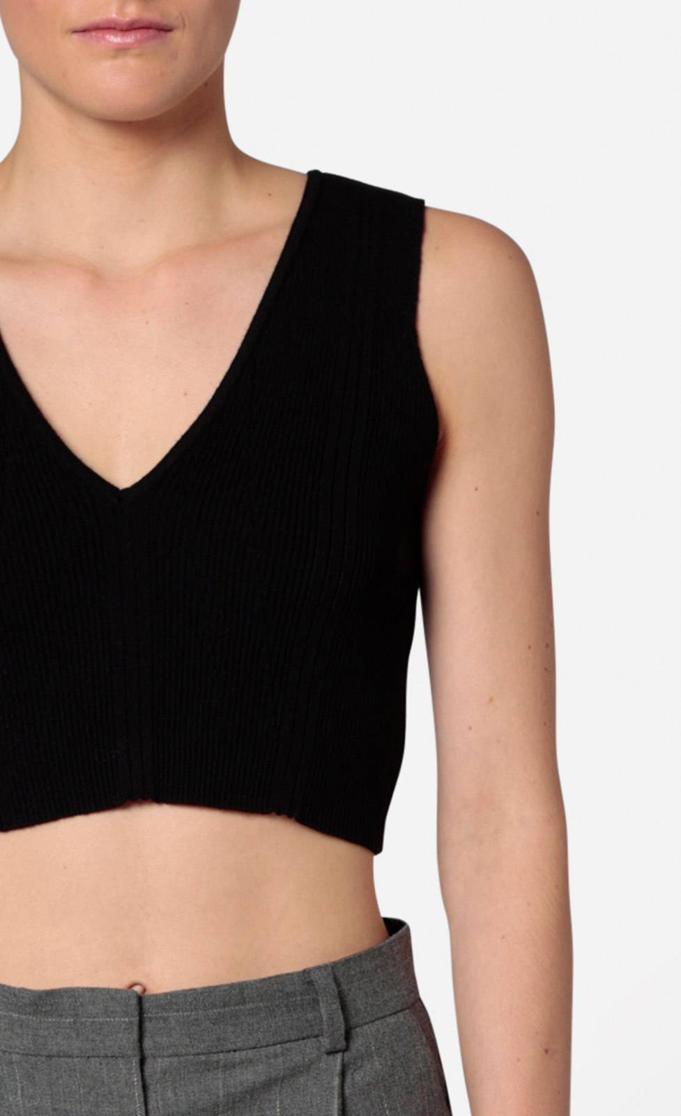 Kiefermann Sovia Cropped Stricktop aus Viskosematerial Exklusive Angebote