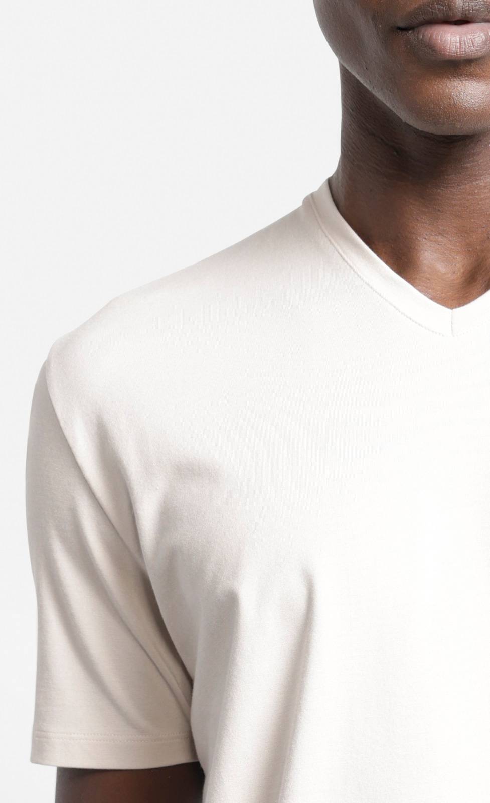 Kiefermann Hapes V-Ausschnitt T-Shirt aus Baumwolle-Modal Tägliche Deals