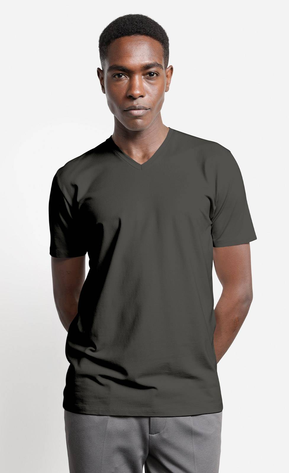 Kiefermann Hapes V-Ausschnitt T-Shirt aus Baumwolle-Modal Tägliche Deals