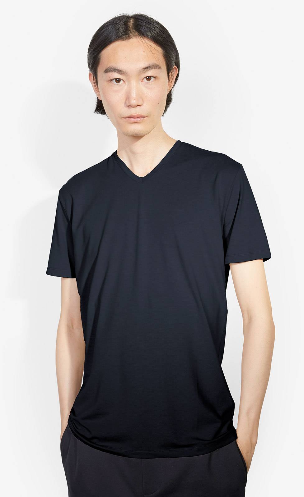 Kiefermann Hapes V-Ausschnitt T-Shirt aus Baumwolle-Modal Tägliche Deals