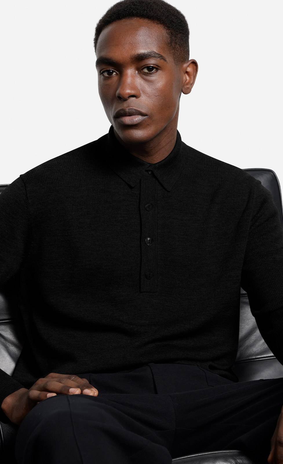 Kiefermann Imano Polopullover aus Merinowolle Discount Store für neue Produkte