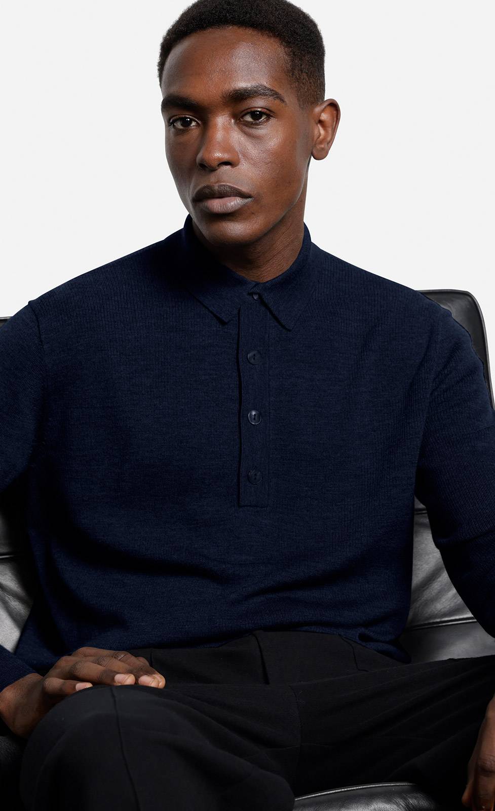 Kiefermann Imano Polopullover aus Merinowolle Discount Store für neue Produkte