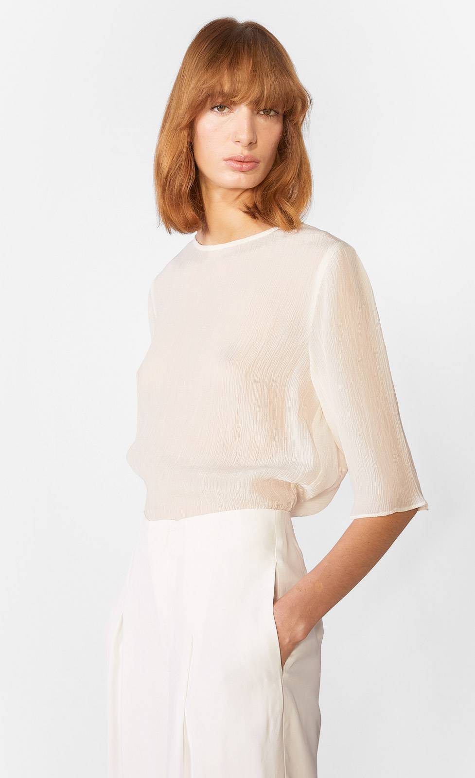 Kiefermann Adele Blusenshirt aus Crinkle-Ware Online