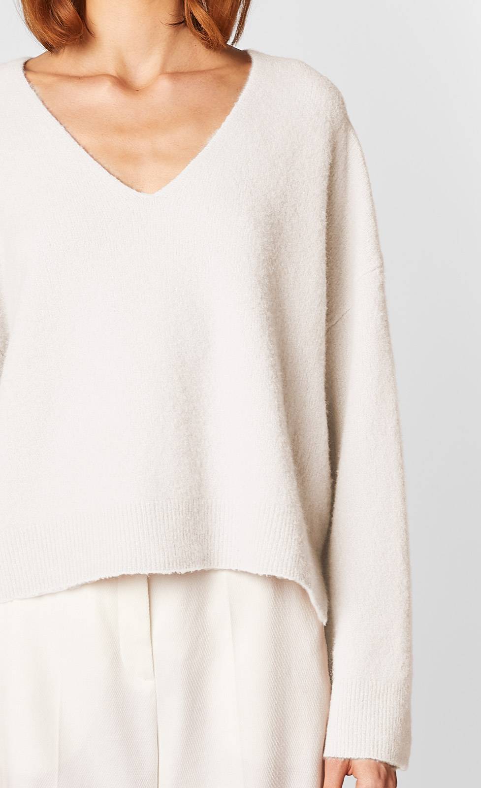 Kiefermann Chiara Strickpullover aus gewalktem Kaschmir Exklusivangebot