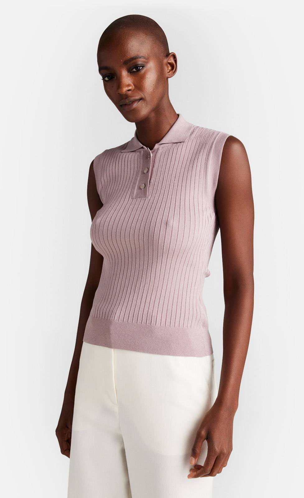 Kiefermann Melody Rippstrickpolo mit Knopfleiste Cyber Monday