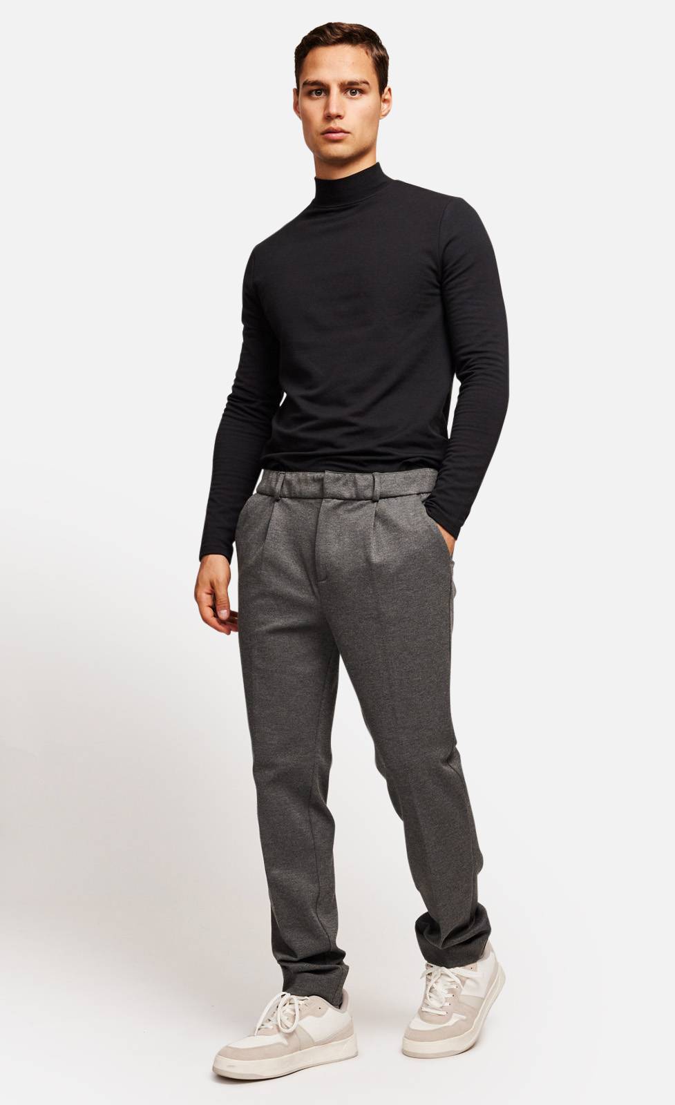 Kiefermann Jerome Mel. Hose aus kompaktem Melangejersey Lagerräumung