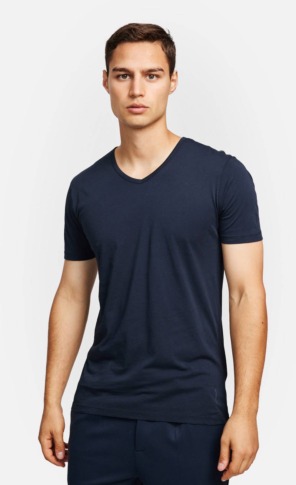 Kiefermann Darius Baumwoll-T-Shirt mit V-Ausschnitt Neueste Stile