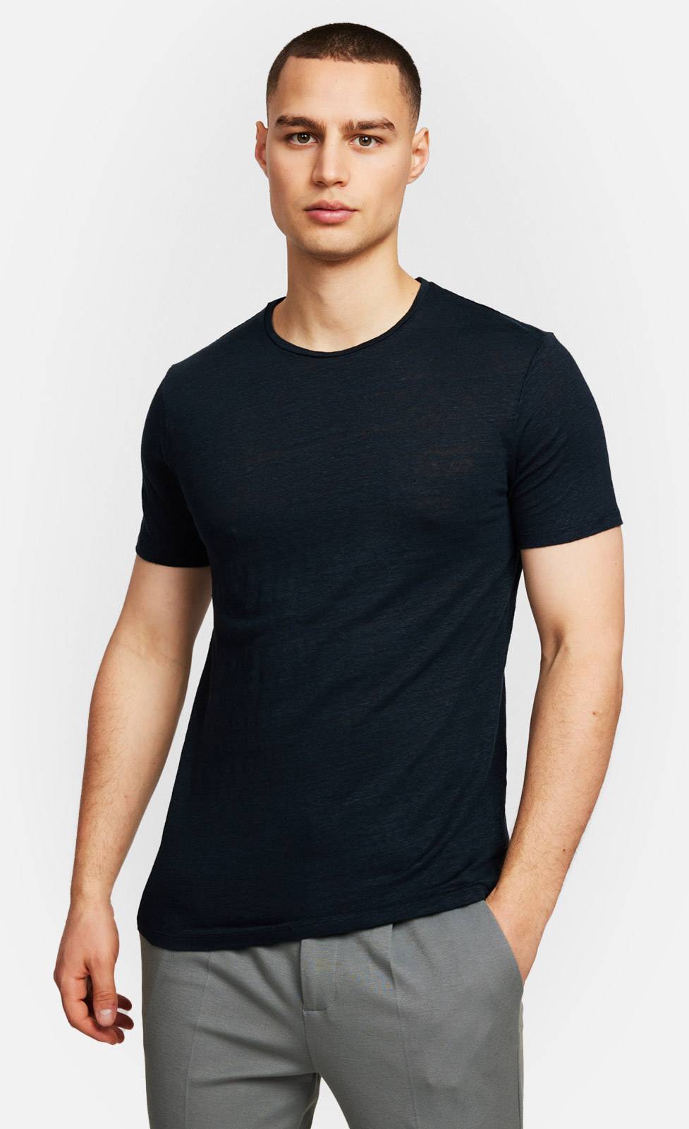 Kiefermann Laine Leinen-T-Shirt mit Rundhalsausschnitt Zeitbegrenzte Promotion