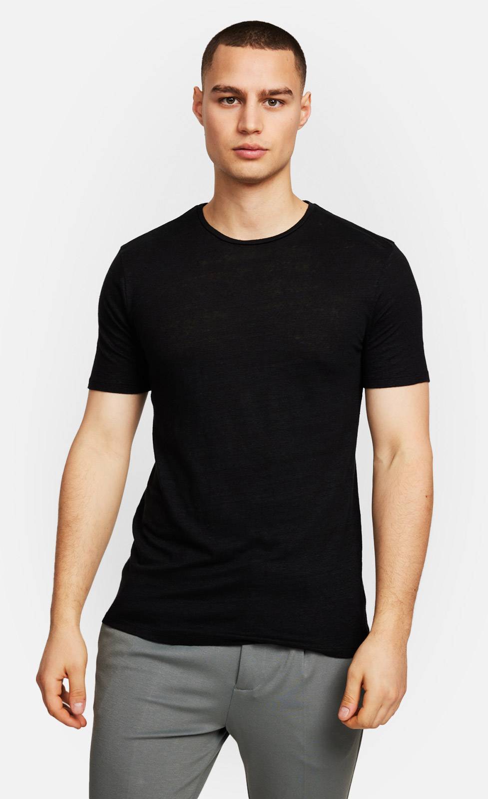 Kiefermann Laine Leinen-T-Shirt mit Rundhalsausschnitt Zeitbegrenzte Promotion
