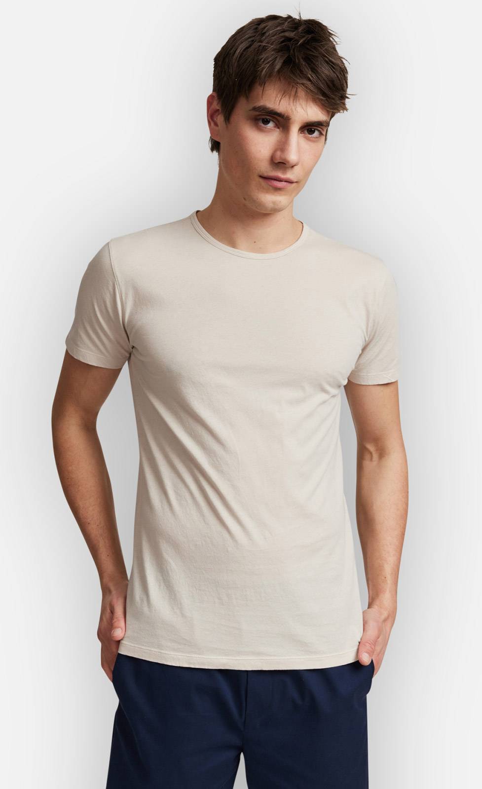 Kiefermann Lio Baumwoll-T-Shirt mit Rundhals Bis zu 60% Rabatt