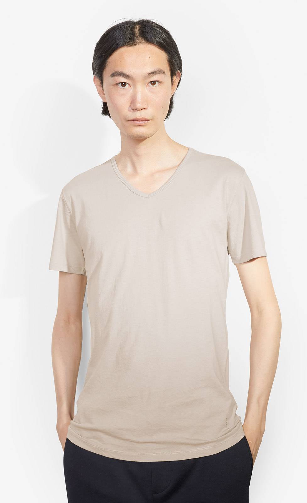 Kiefermann Darius Baumwoll-T-Shirt mit V-Ausschnitt Bis zu 65% Rabatt