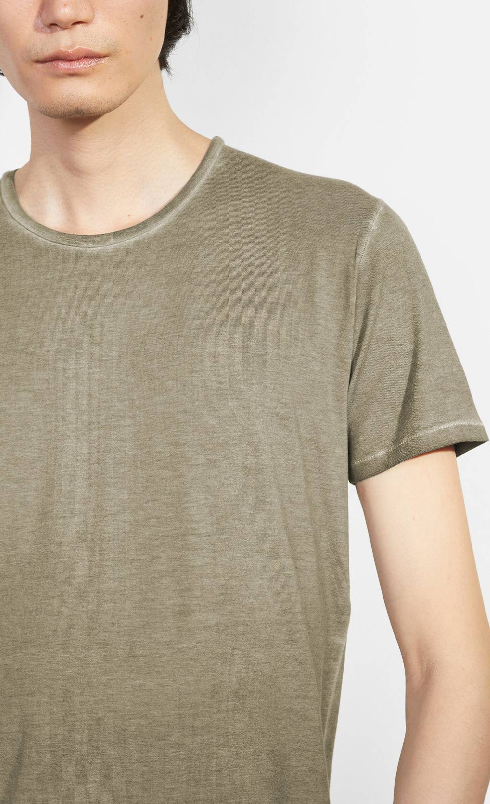 Kiefermann Robin Überfärbtes Rundhals-T-Shirt Sonderangebot der Fabrik