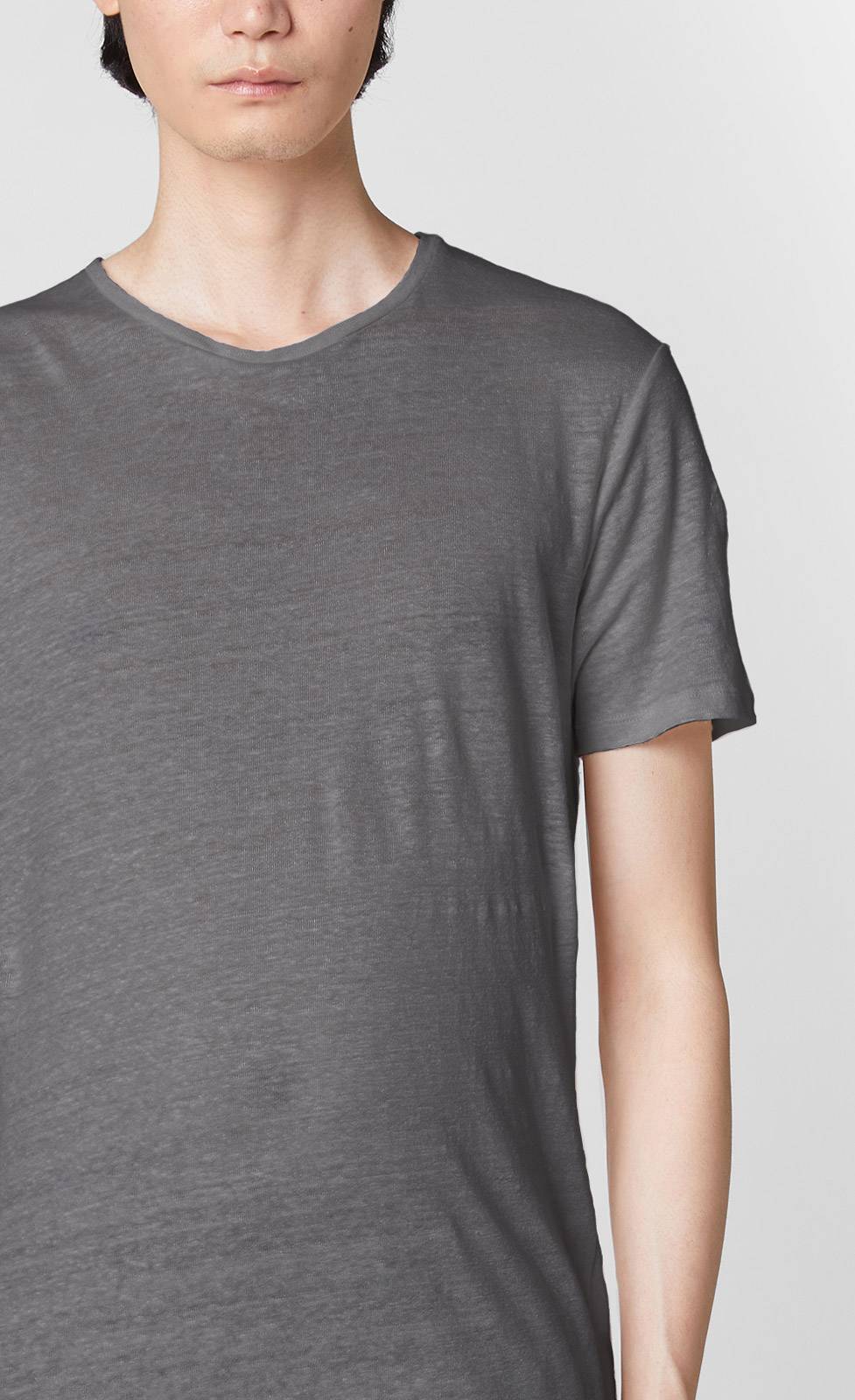 Kiefermann Laine Leinen-T-Shirt mit Rundhalsausschnitt Vierteljährliche Förderung