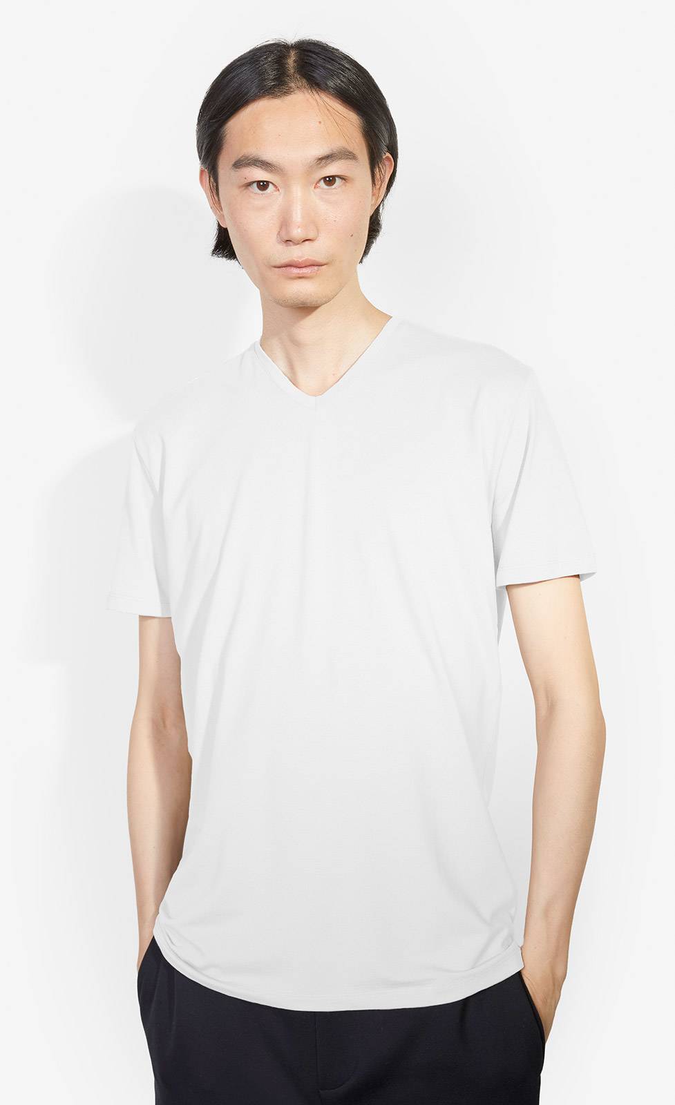 Kiefermann Hape V-Ausschnitt T-Shirt aus Baumwolle-Modal 50% Rabatt mit kostenlosem Versand