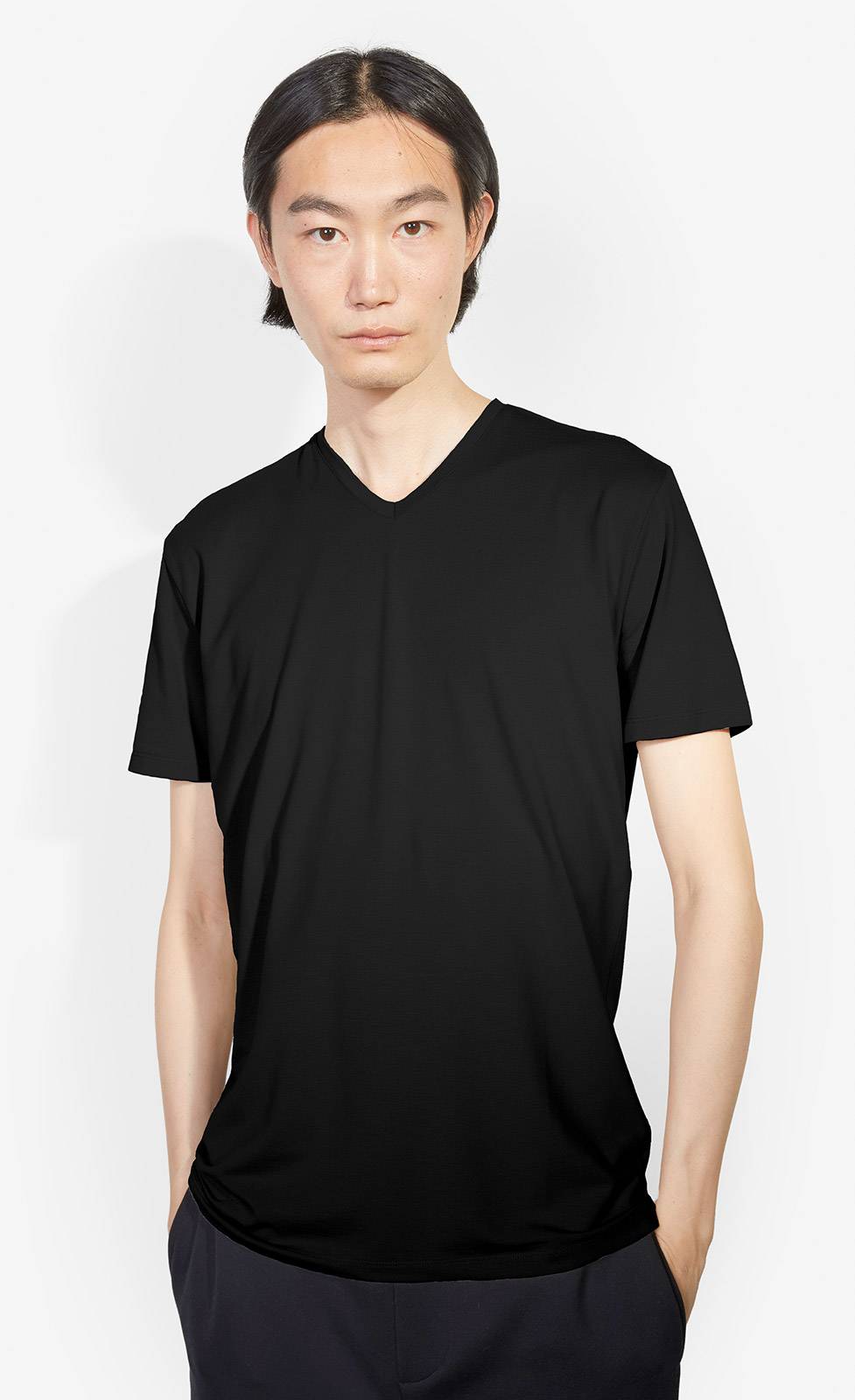 Kiefermann Hape V-Ausschnitt T-Shirt aus Baumwolle-Modal 50% Rabatt mit kostenlosem Versand