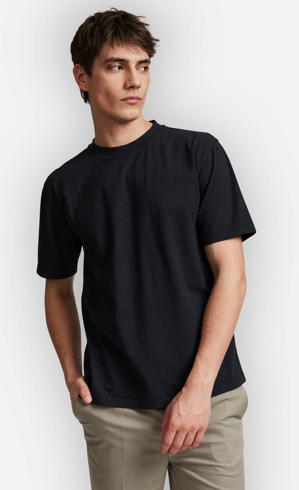 Kiefermann Bastian Garment-Dye T-Shirt aus Baumwolle Fabrikladen