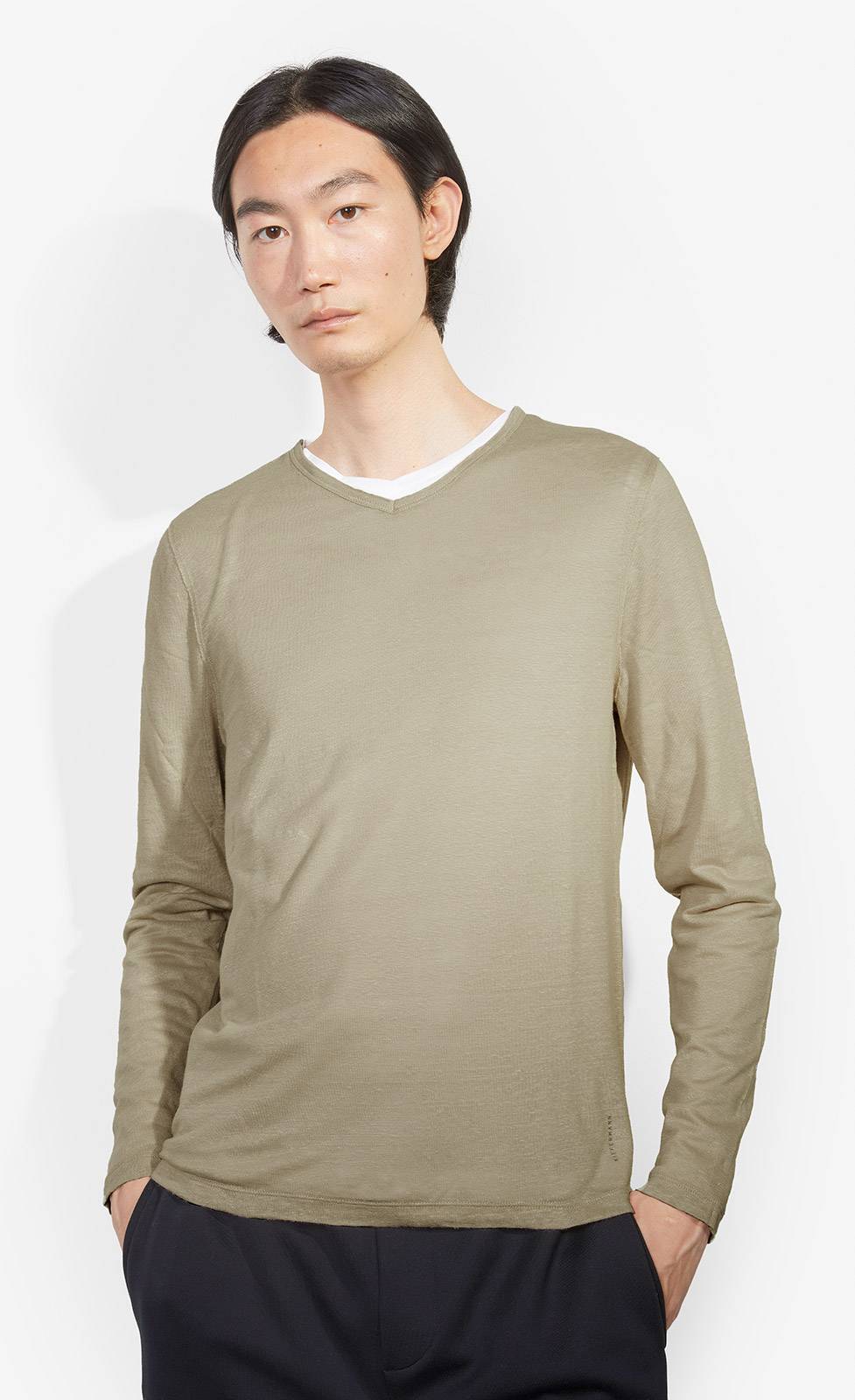 Kiefermann Florian 2in1 Leinen-Baumwoll-Shirt Black Friday Preise