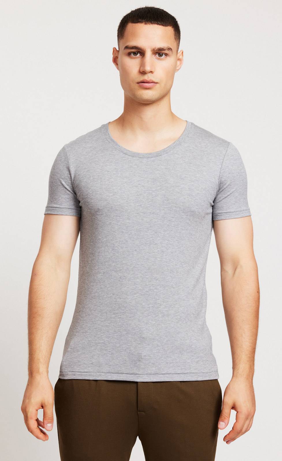 Kiefermann Miro T-Shirt aus feinem Rippjersey Begrenzte Freigabe