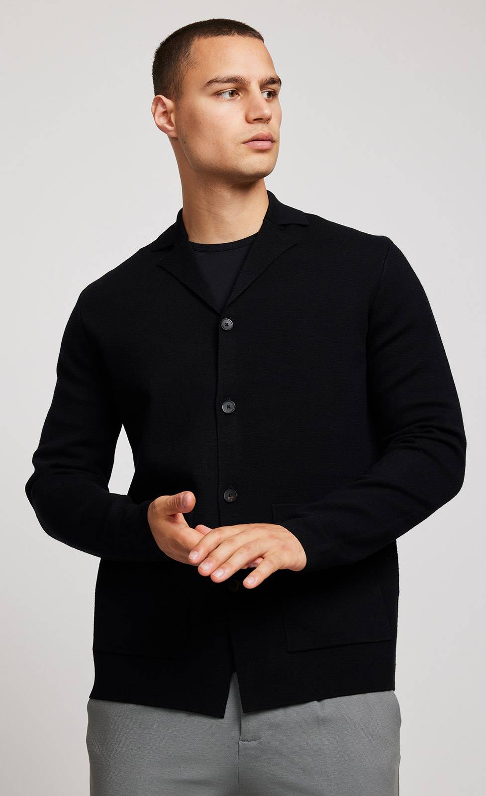 Kiefermann Danco Geknöpfte Strickjacke mit Taschen Kostenloser Versand international