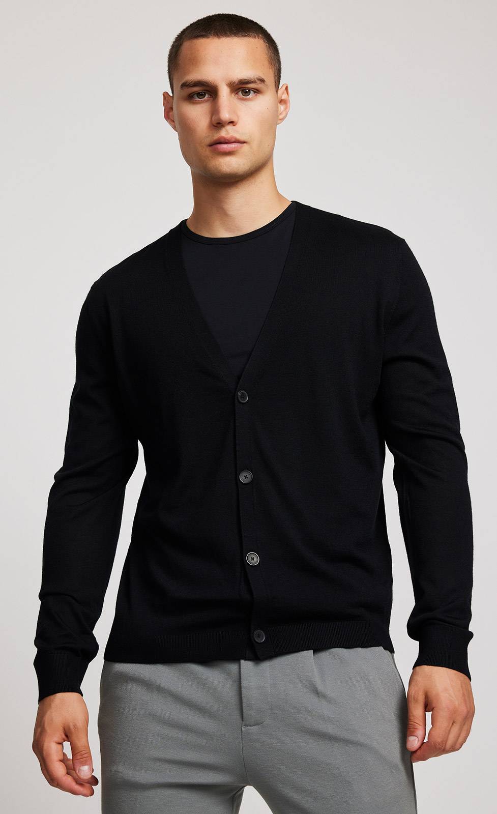 Kiefermann Simon Merino Feinstrickjacke Im Verkauf