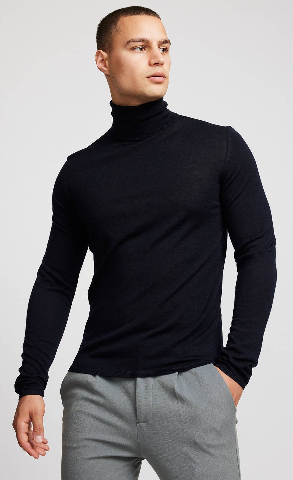 Kiefermann Theo Merino Rollkragen-Strickpullover Rabatte dieses Monats