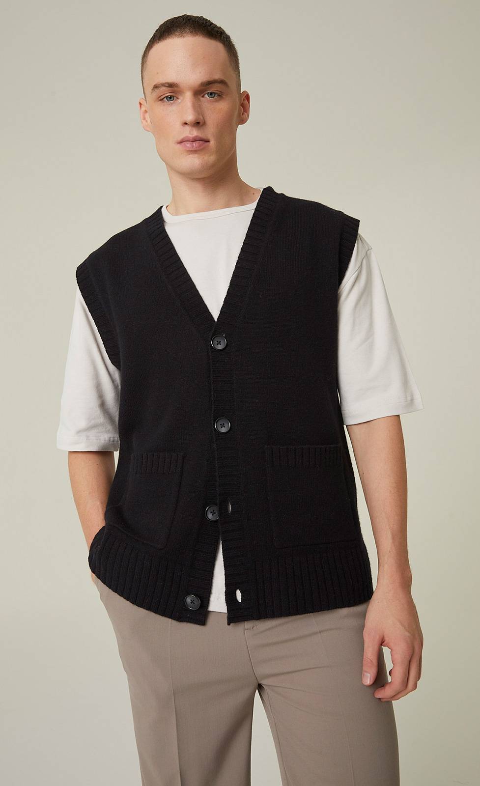 Kiefermann Daniel Strickweste aus Merinowolle Fabrik Onlineshop