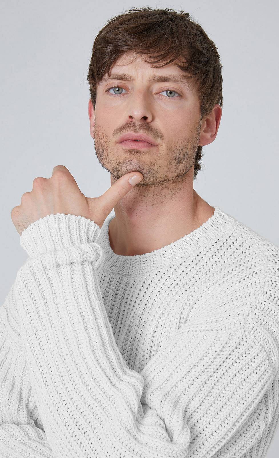 Kiefermann Elio Baumwolle-Leinen Strickpullover Begrenzte Freigabe