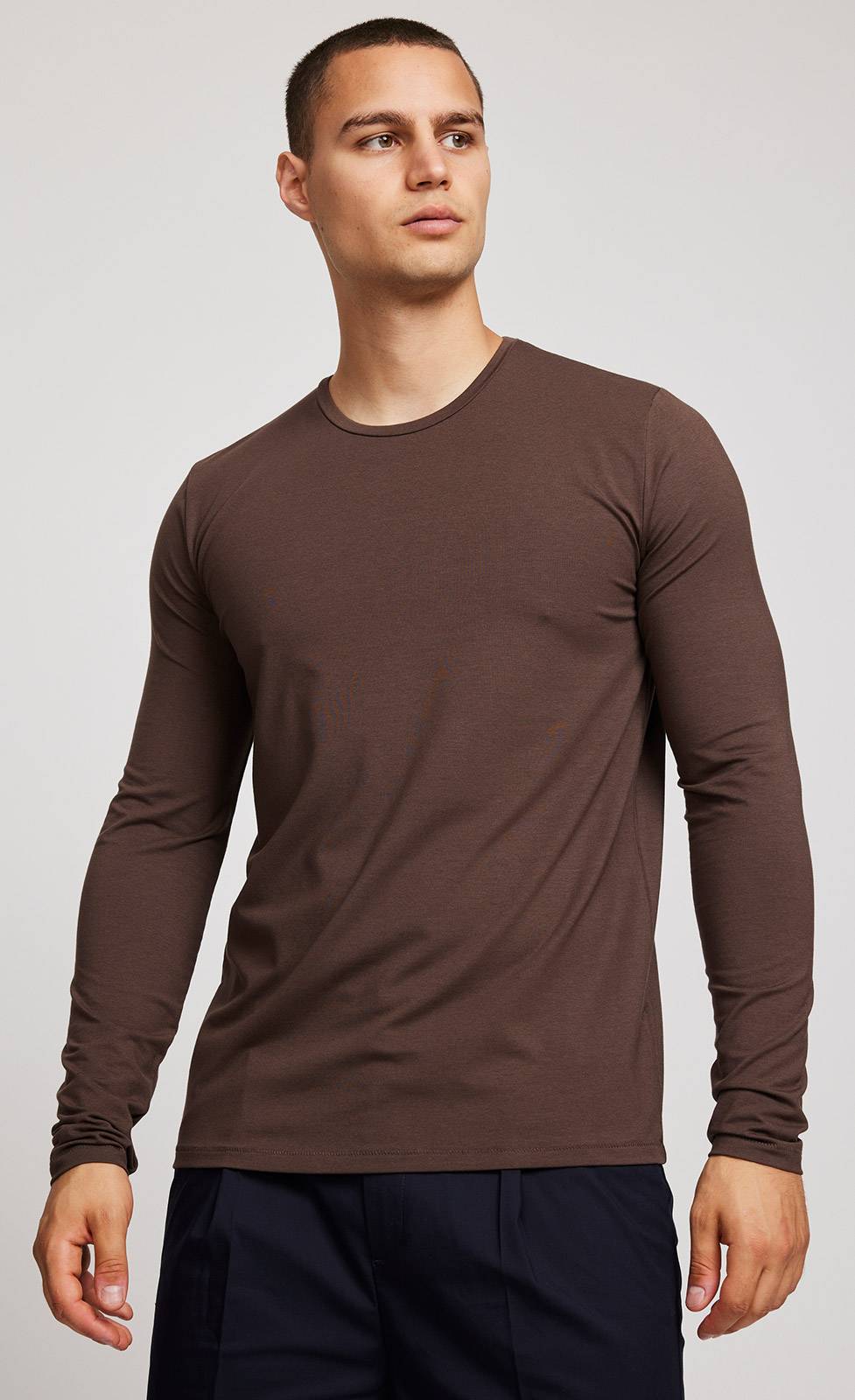 Kiefermann Emil Langarmshirt aus Baumwolle-Modal-Mix Fabrikpreis