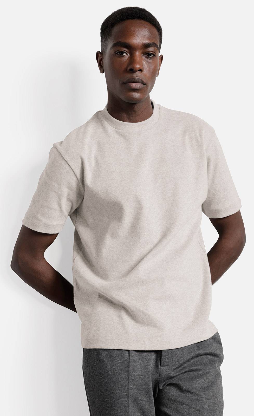 Kiefermann Aarons T-Shirt aus kompaktem Baumwolljersey Flash Sale