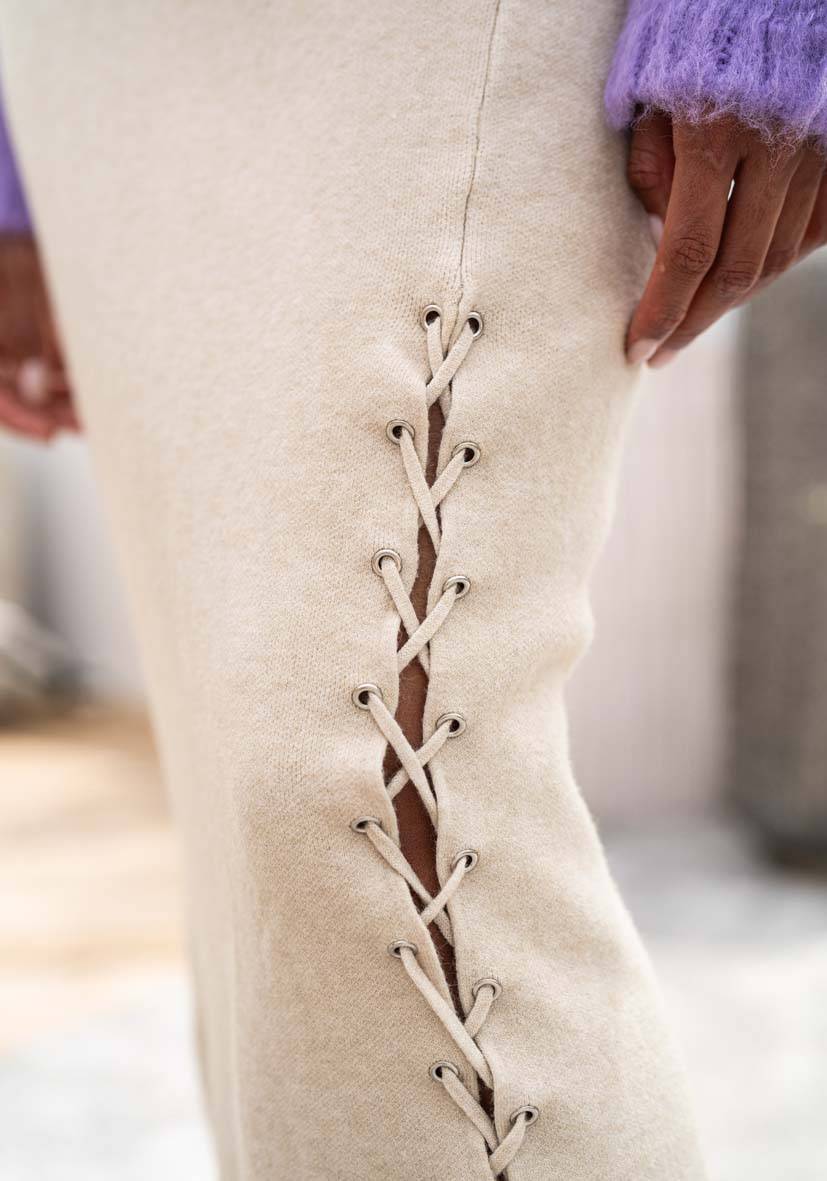 Miss Goodlife Skirt Knitted – cream Vatertagsangebot