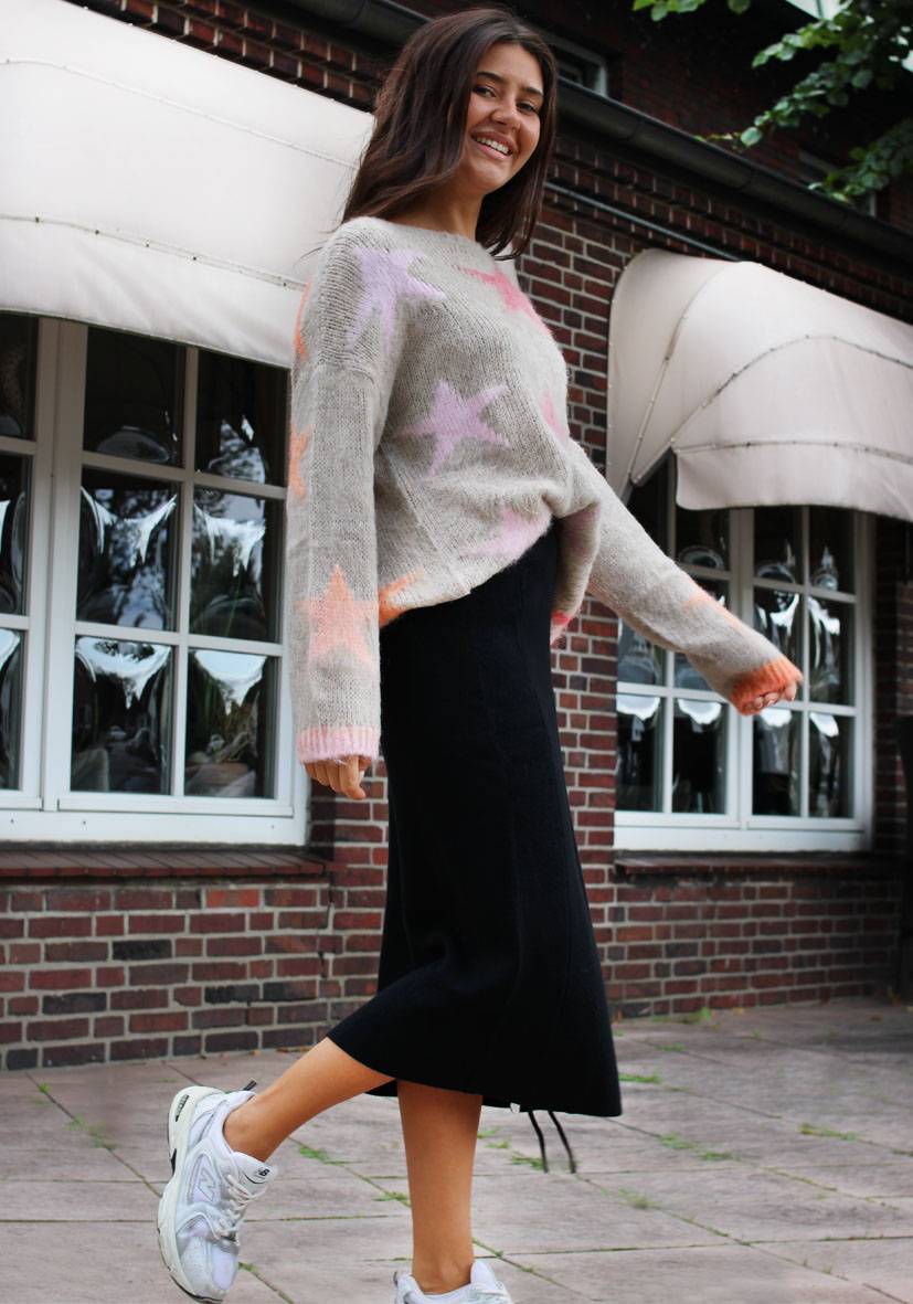Miss Goodlife Skirt Knitted – black Jubiläumsangebot