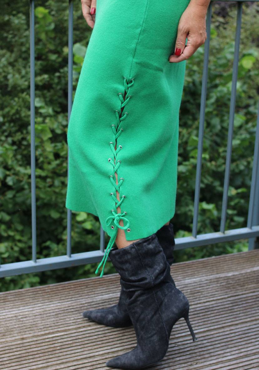 Miss Goodlife Skirt Knitted – green Neueste Mode