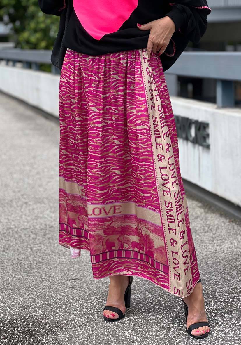 Miss Goodlife Maxirock Pink Zebra Super Sparpreis