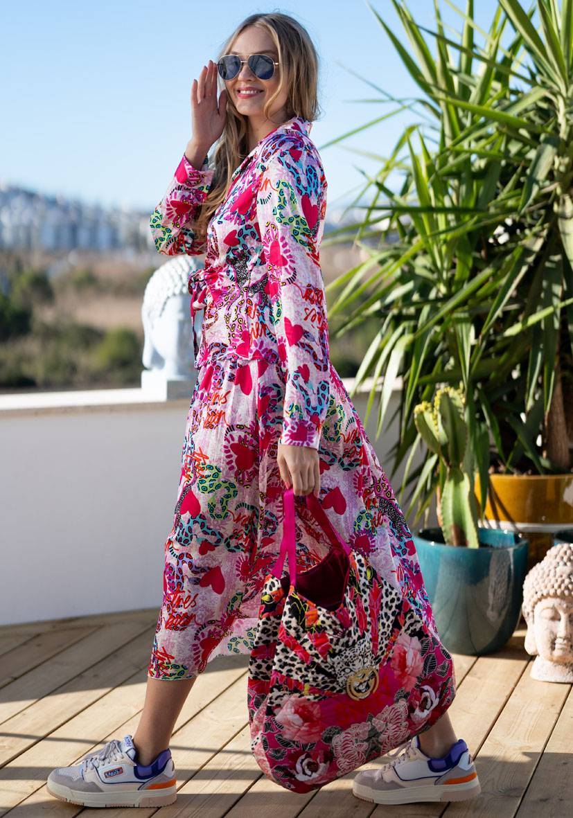 Miss Goodlife Maxirock Multi Snake Neueste Stile