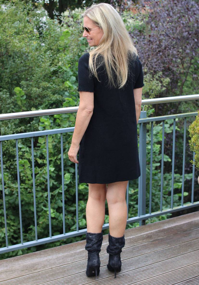 Miss Goodlife Dress Knitted short – black Vatertagsangebot