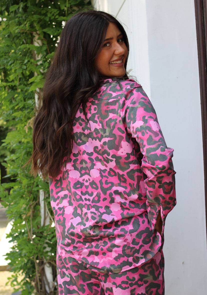 Miss Goodlife Bluse Fancy Leo – pink VIP-Rabatte